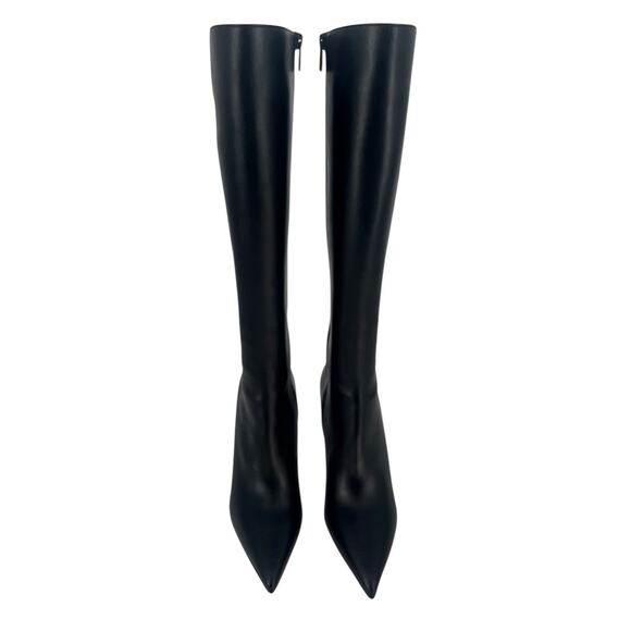 Christian Louboutin Kate Botta 85mm Leather Knee High Boots in Black - Picture 6 of 16